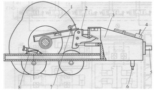 YCT型沖擊式壓路機結(jié)構(gòu)示意圖